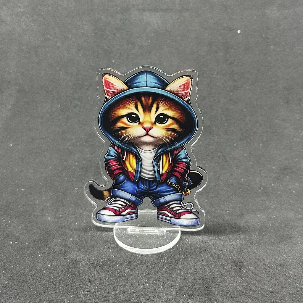 Акрилова колекційна фігурка Chibi Котик 10 cм - фото 2