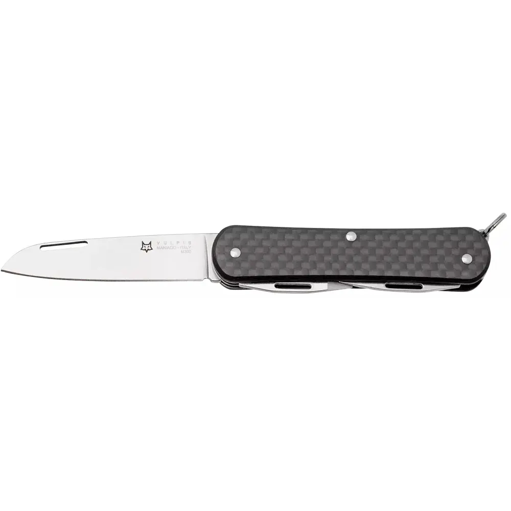 Ніж багатофункціональний Fox Vulpis CF Black. 3 інструменти - фото 2