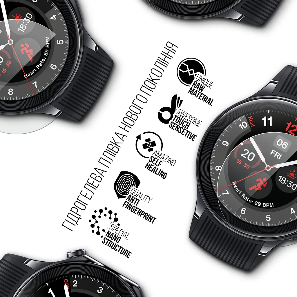 Гідрогелева плівка на годинники OnePlus Watch 2 ArmorStandart захисна плівка для смарт годинників прозора (ARM78114) - фото 2
