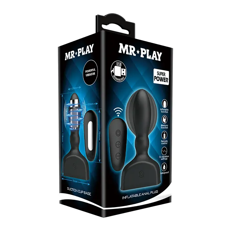 Анальна пробка - Mr.Play Inflatable Anal Plug - фото 7