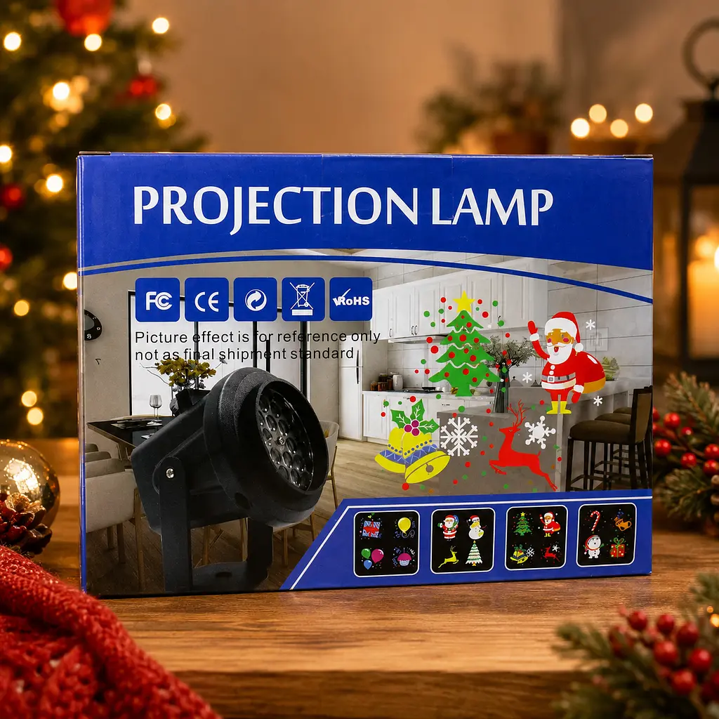 Дитячий LED проектор Projection Lamp з 16 малюнками / Мультиколорний проектор з 3D / LED прожектор дитячий - фото 4