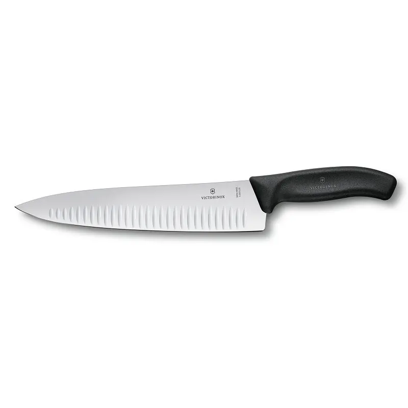 Кухонний ніж Victorinox SwissClassic Carving лезо 25см ріфл. з чорн. ручкою у подар.упак. - фото 2