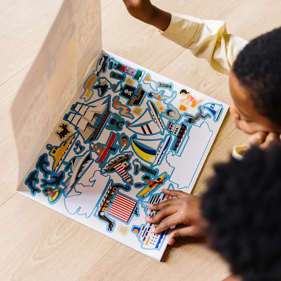 Набір багаторазових наліпок Melissa & Doug Транспорт (SM93209/6812) - фото 8