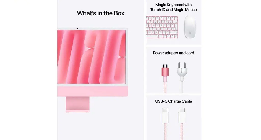 Моноблок Apple iMac 24 M4 Pink (MD2U4SL/A) - фото 4
