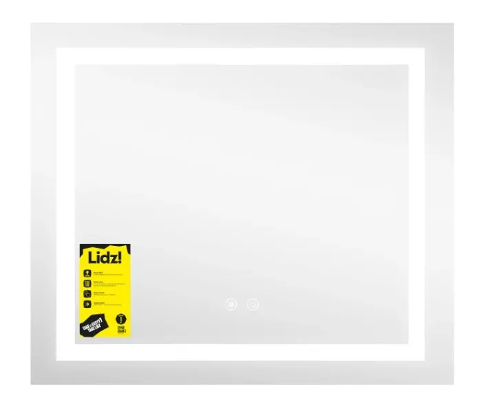 Дзеркало Lidz Kubis (KU1) 600х700 мм, прямокутне, з LED-підсвічуванням Touch LDKU60070049285 - фото 3