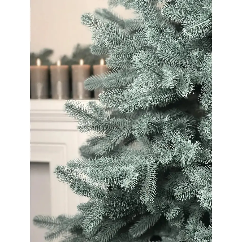 Ялинка штучна Hvoya Lux лита 220 см з металевою підставкою блакитна - фото 7