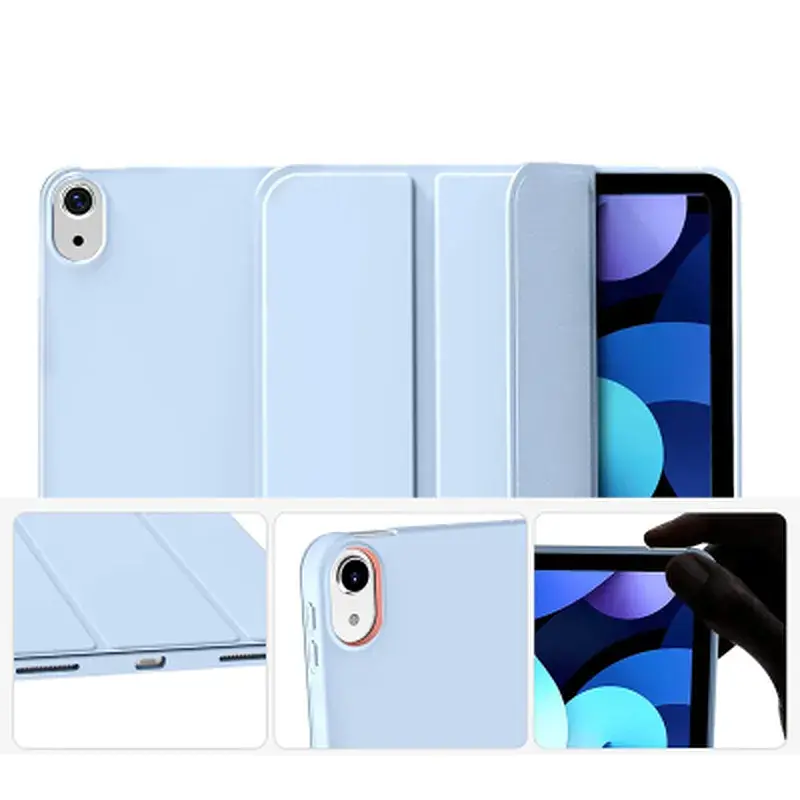 Чохол до планшета BeCover Tri Fold Soft TPU Silicone Apple iPad 10.9" 2022/24/11" 2025 Light Blue (708522) - фото 3
