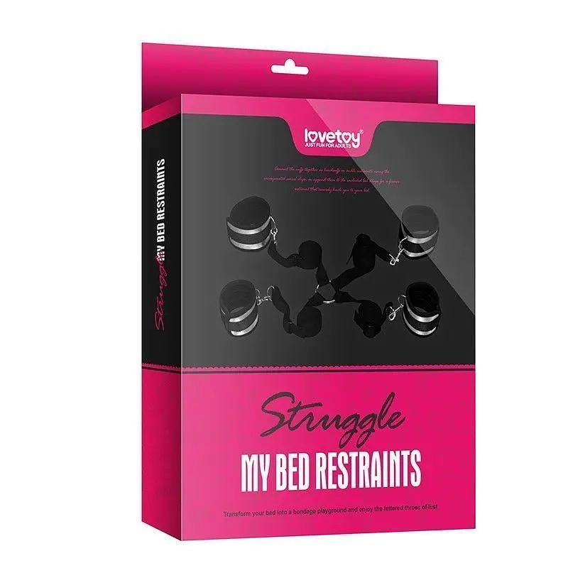 Набір для бондажу Bed Restraints (чорний)