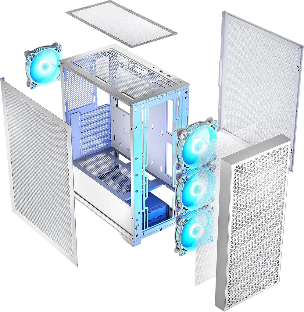 Корпус LogicConcept Dart Pro ARGB Midi White (AT-DART-PRO-ARGB-20) - фото 5