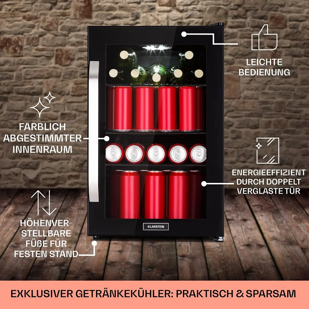 Холодильник для напитков Klarstein Beersafe 70 Beer Time Edition (10046063) - фото 6