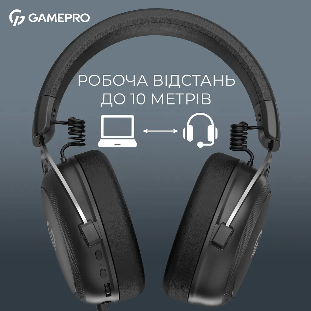 Ігрові навушники GamePro Asgard Skald 4-Mode Black (HSW160B) [153963] - фото 12