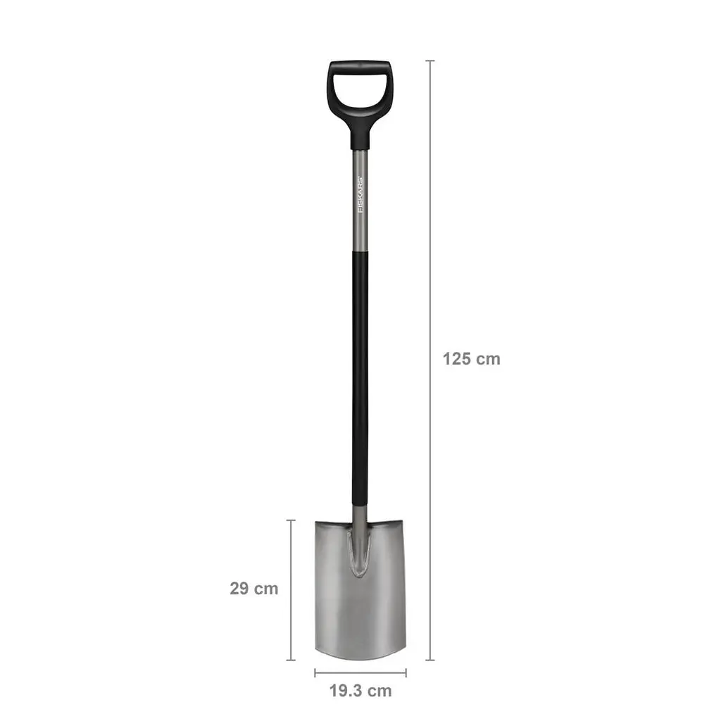 Лопата з заокругленим лезом Fiskars Ergonomic (1066710) - фото 2