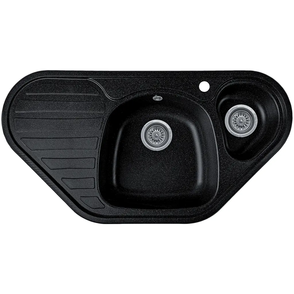 Мойка кухонная Valetti 20N гранитная 950х500 мм черная - фото 2