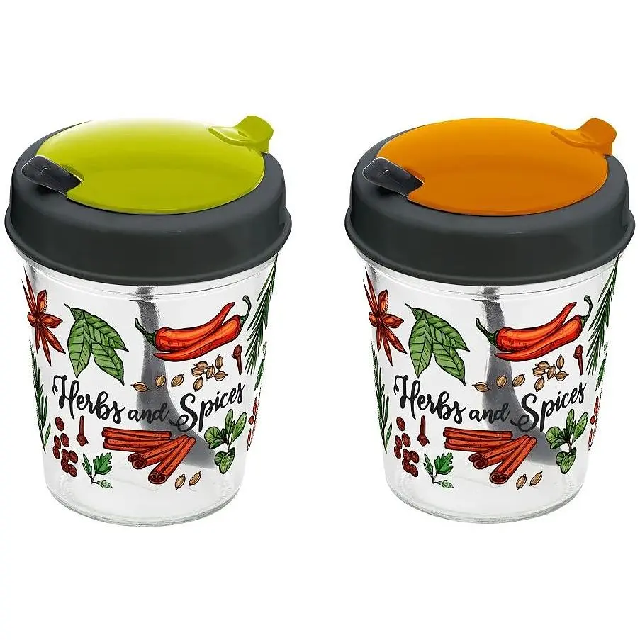 Спецівниця Herevin Spice Jar with Spoon 320 мл в асортименті (131511-000) - фото 3