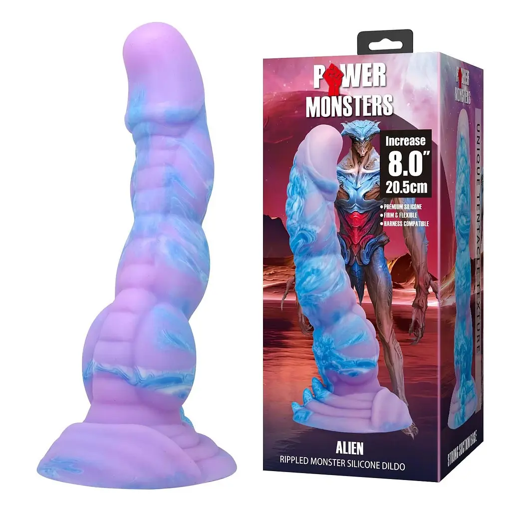Фалоімітатор Power Monsters Alien, 20.5 см (мульті) - фото 8