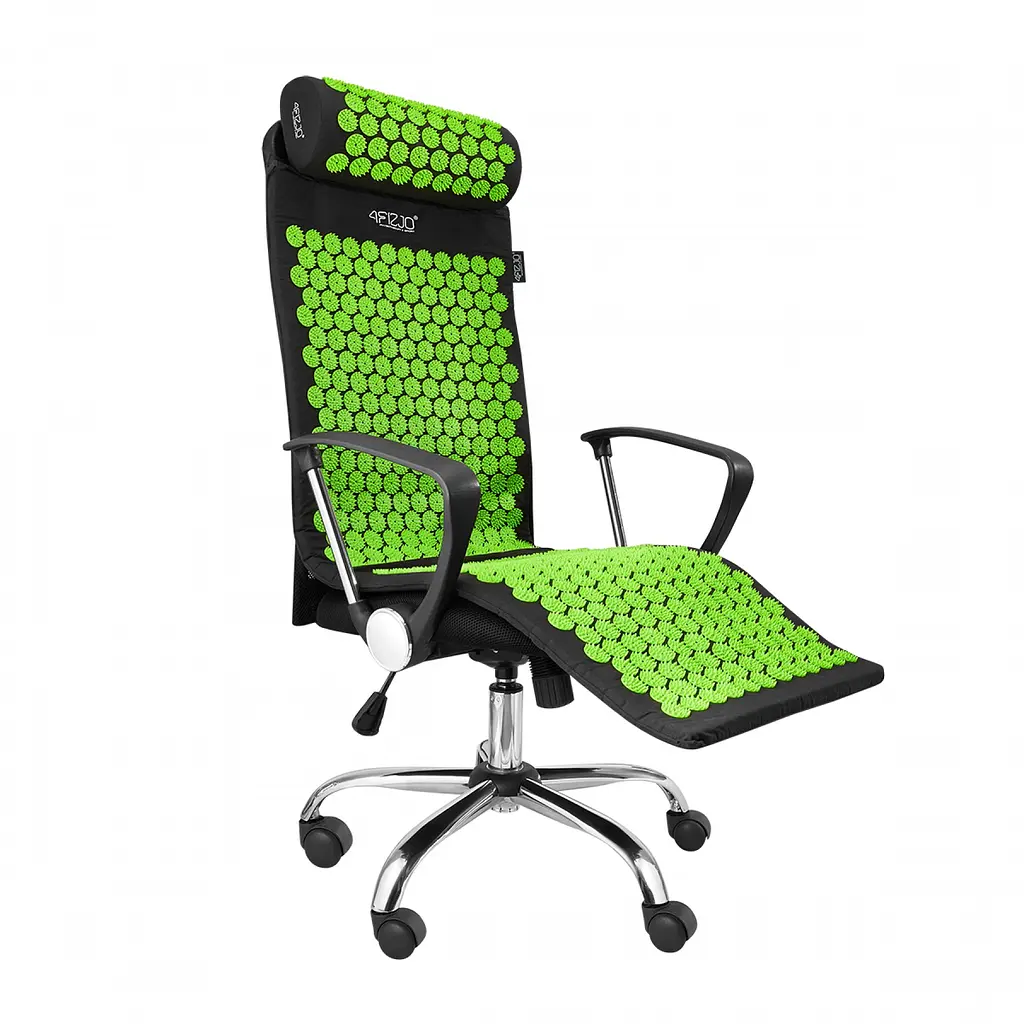 Килимок акупунктурний 4FIZJO Аплікатор Кузнєцова з валиком 128 x 48 см Black/Green 4FJ0048 (P-5907222931769) - фото 2