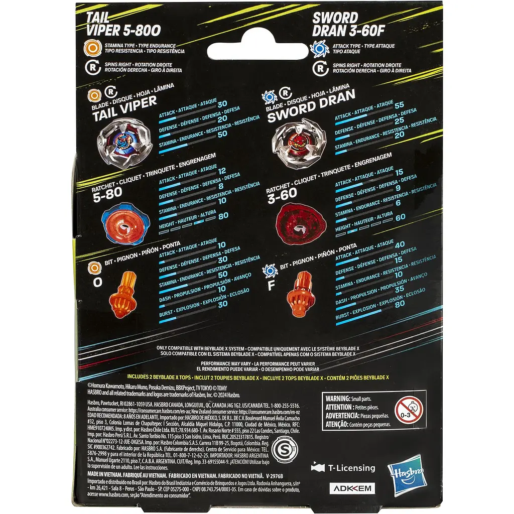 Набір іграшковий Hasbro Beyblade X Dual Pack Set з двох дзиґ (F9586_G0197) - фото 4