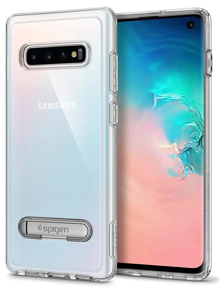 Чохол прозорий із підставкою Spigen Slim Armor Crystal Hybrid 605CS25388 для Samsung Galaxy S10 (6.1") Clear - фото 6