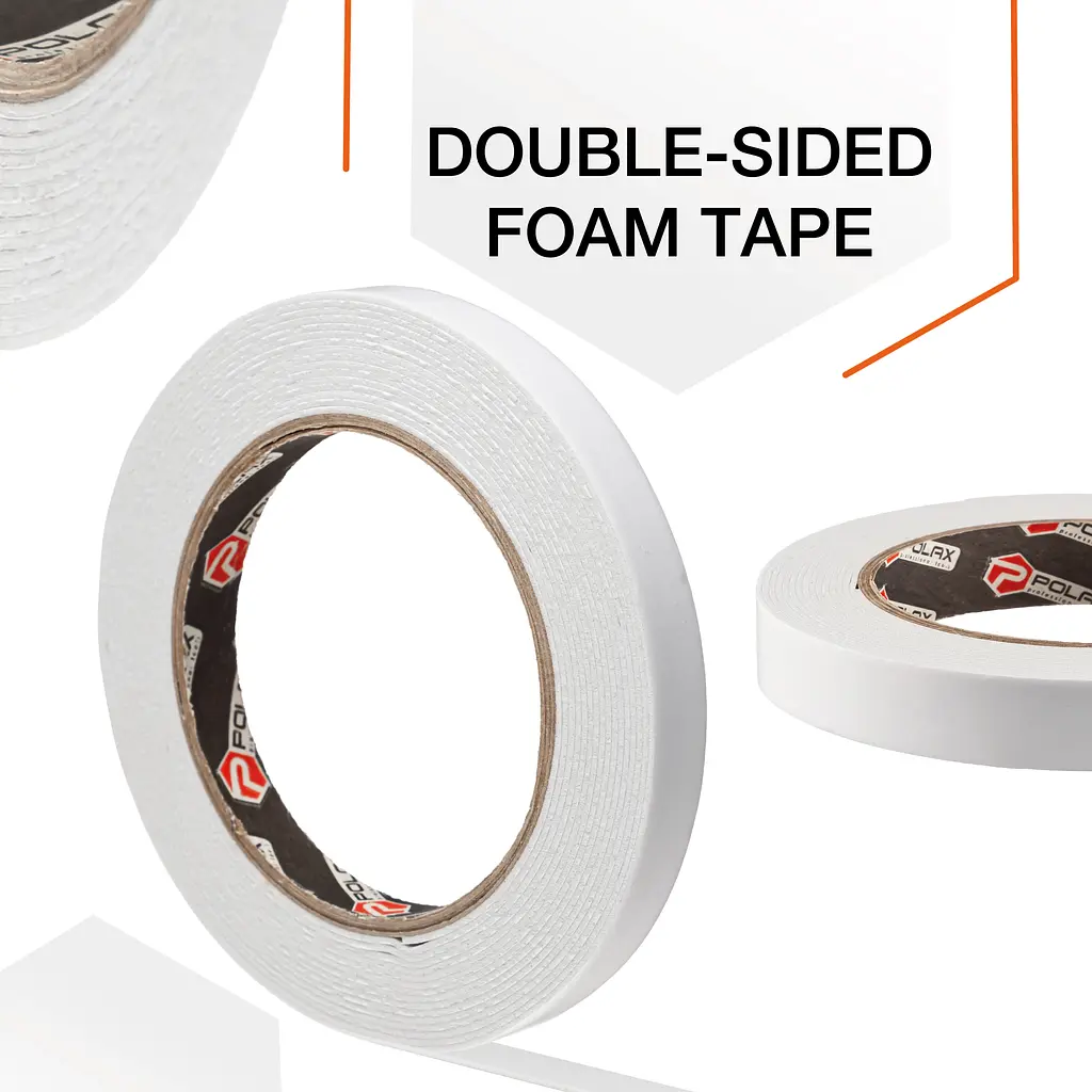 Скотч двосторонній Polax клейка стрічка на спіненій основі 19 мм х 5 м (101-030) - фото 5