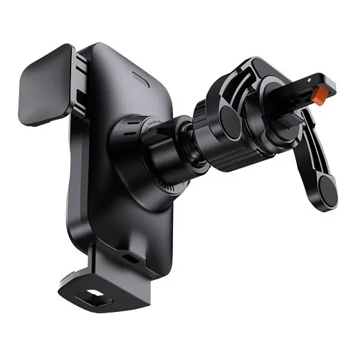 Бездротовий Автомобільний зарядний пристрій Baseus Wisdom Auto Alignment Car Mount Wireless QI 15W Air Outlet чорний CGZX000001 - фото 5
