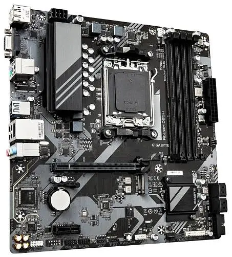 Материнська плата AM5 Gigabyte A620M DS3H, A620, 4xDDR5, Int.Video (CPU), 4xSATA3, 1xM.2, 1xPCI-E 4.0 x16, 1xPCI-E 3.0 x1, Realtek 7.1, Realtek 1Gb, 4xUSB3.2/6xUSB2.0, VGA/HDMI/DP, MicroATX - фото 3