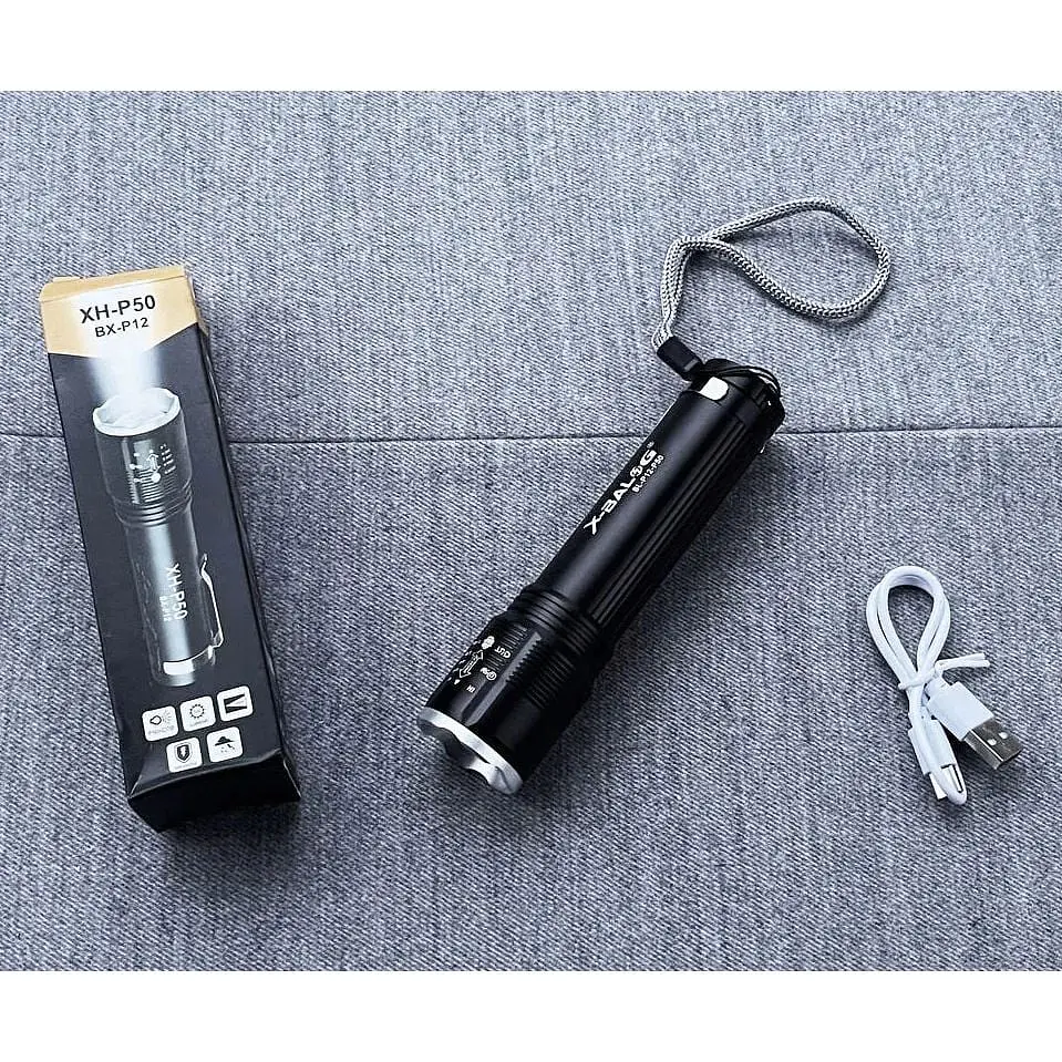 Ліхтар акумуляторний X-Balog BL-P12-P50 ручний з бічним світлом - фото 7