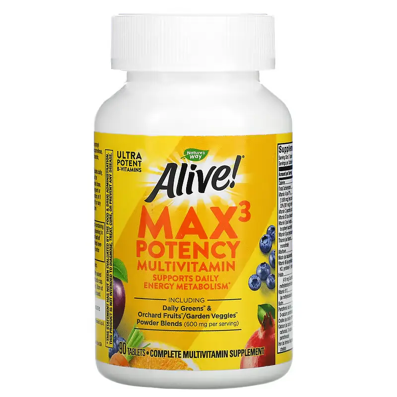 Мультивітаміни із Залізом Max3 Potency (With Iron) - 90 таблеток - фото 4