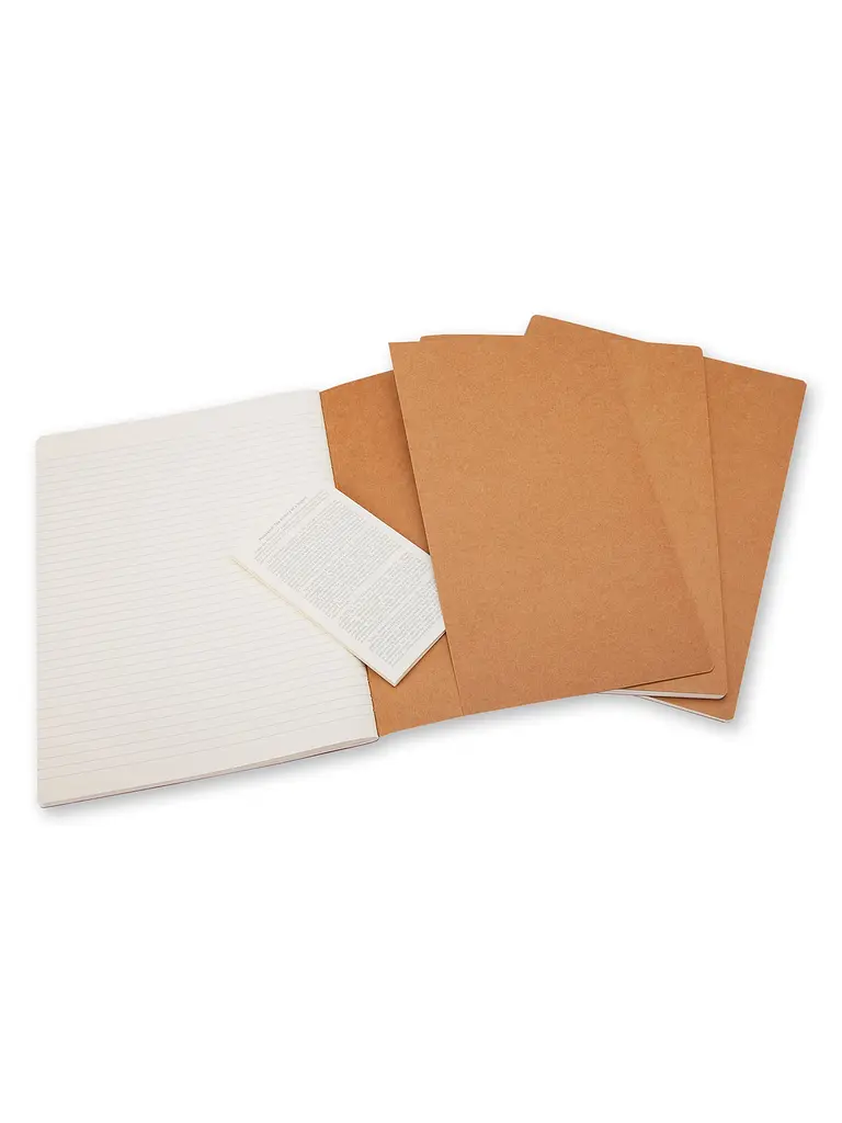 Записник Moleskine Cahier великий, Лінійка Беж (QP421) - фото 3