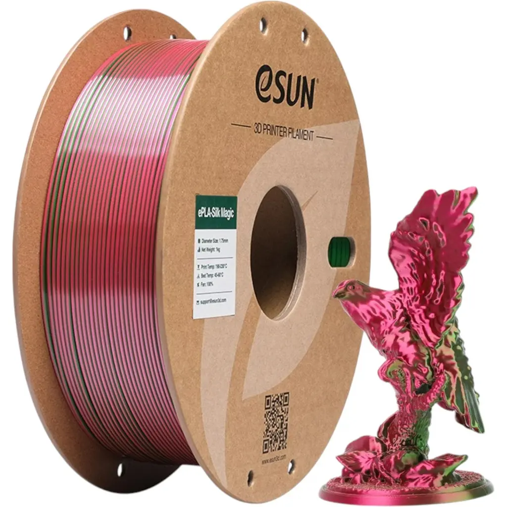 Пластик для 3D-принтера eSUN ePLA-Silk Magic 1кг, 1.75мм, Red Green (EPLA-SILKMAGIC-P175RG1) - фото 5