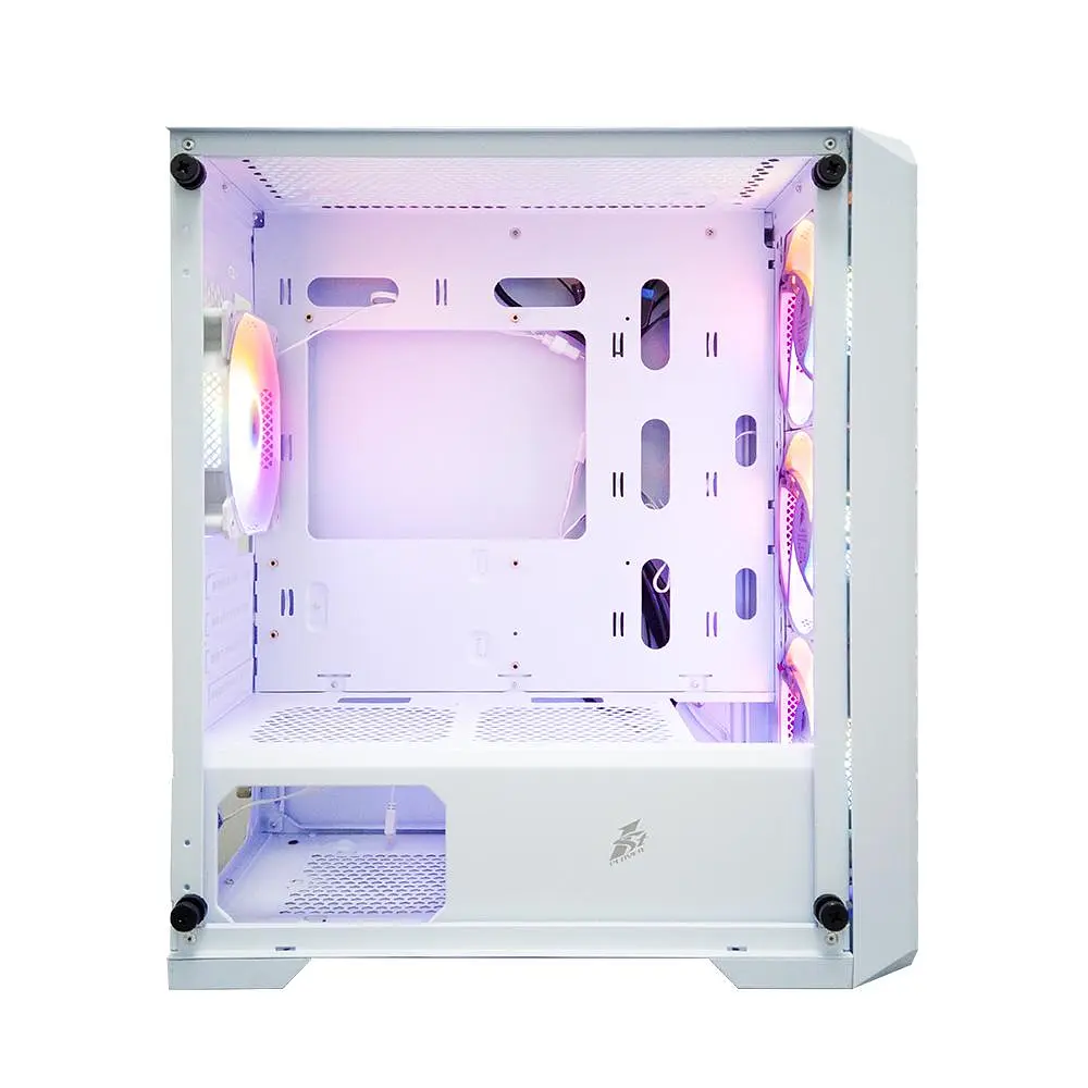 Корпус 1stPlayer T5-WH-4F1-W White без БЖ (T5-WH-4F1-W) - фото 4
