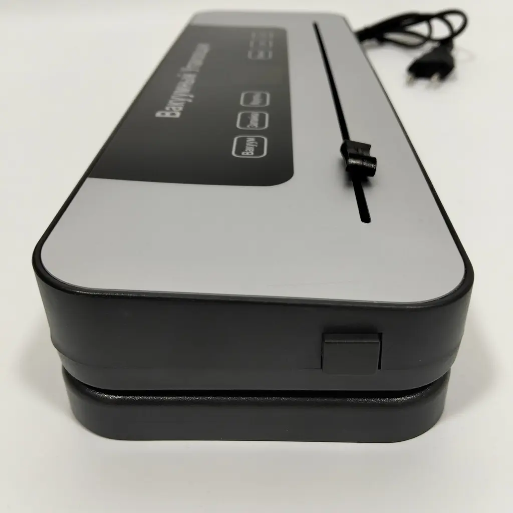 Вакууматор для продуктів Vacuum Sealer з LED-дисплеєм, вбудованим різаком та 10 пакетами для вакуумного пакування - фото 8