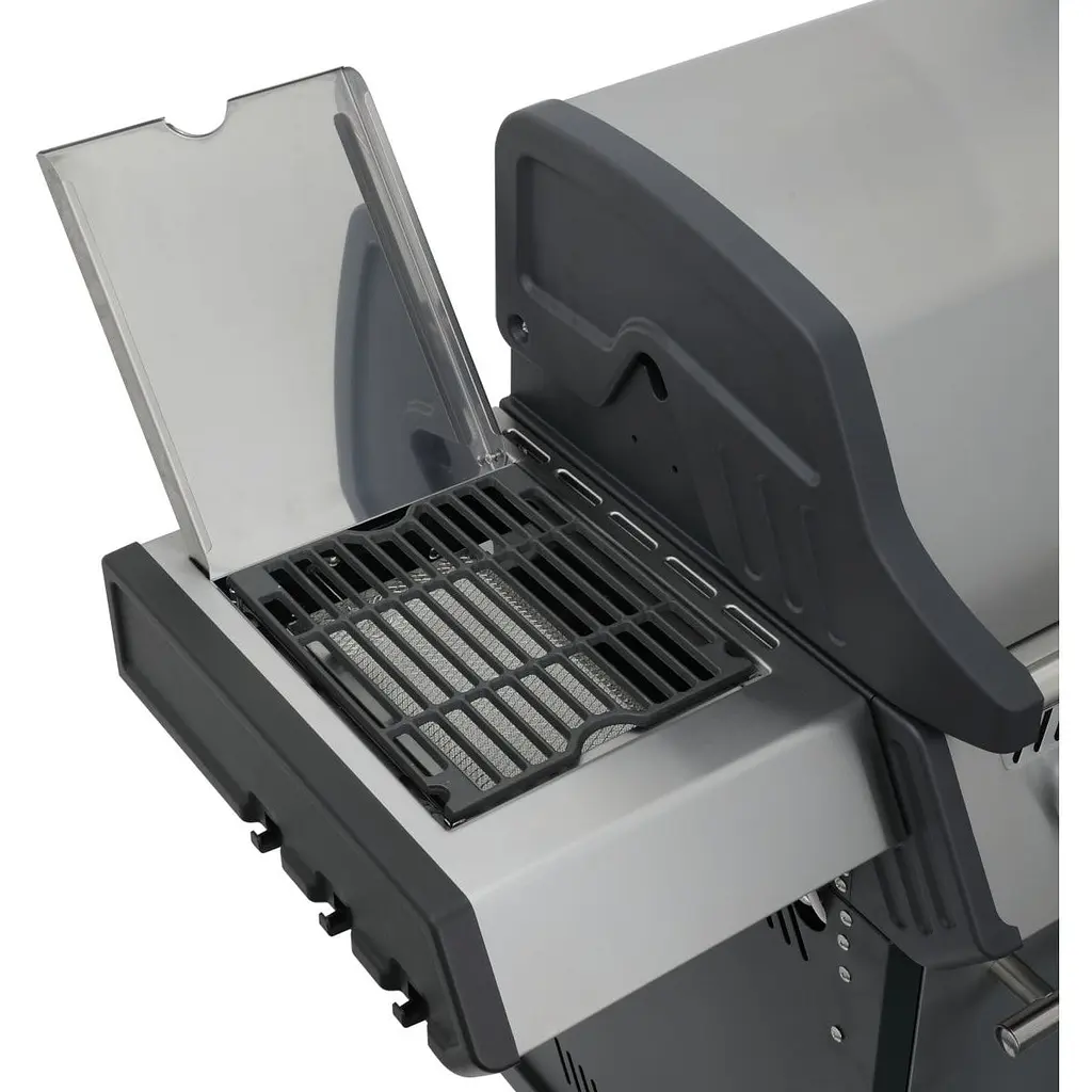 Газовый гриль Santos S-318 с боковой и задней горелкой, нержавеющая сталь (900280) - фото 2