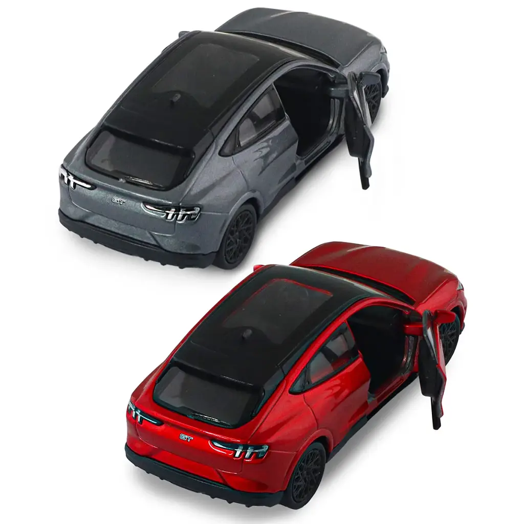 Автомодель - FORD MUSTANG MACH-E GT 2023 (червоний, сріблясто-сірий) - фото 2