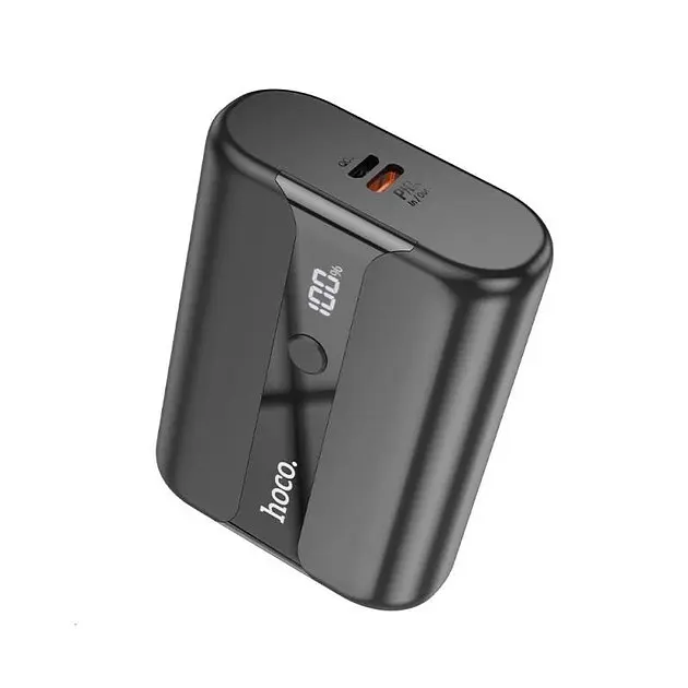 Аккумулятор наружный Hoco Q3 Pro 22.5 W 10000 mAh минибатерея черная - фото 7