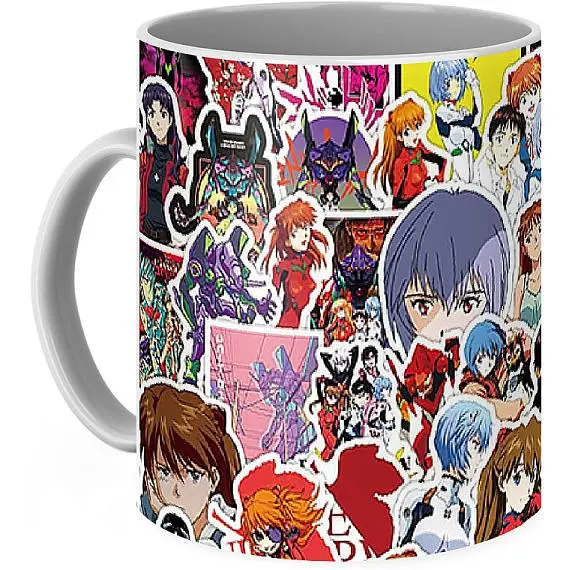 Кухоль GeekLand Evangelion Євангеліон Sticker Pack EV 02.16 330 мл білий - фото 3