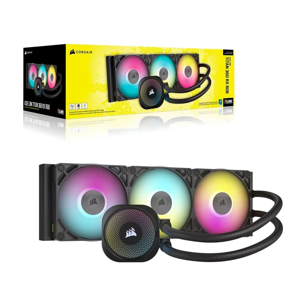 Система рідинного охолодження Corsair iCUE LINK TITAN 360 RX RGB (CW-9061018-WW) - фото 7