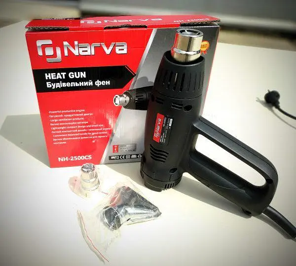 Фен строительный Narva NH-2500CS 2 режима 450/700°C 60-400/60-750 л/мин 2500 Вт 30412 - фото 2