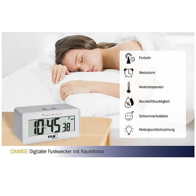 Годинник настільний TFA Change 60254402 - фото 3