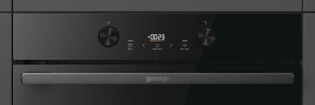 Духова шафа електрична Gorenje 77 л A+ пара дисплей піроліз чорний - фото 3