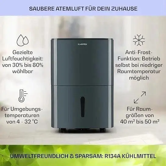 Осушитель воздуха Klarstein DryFy 20л/д (10032663) - фото 6