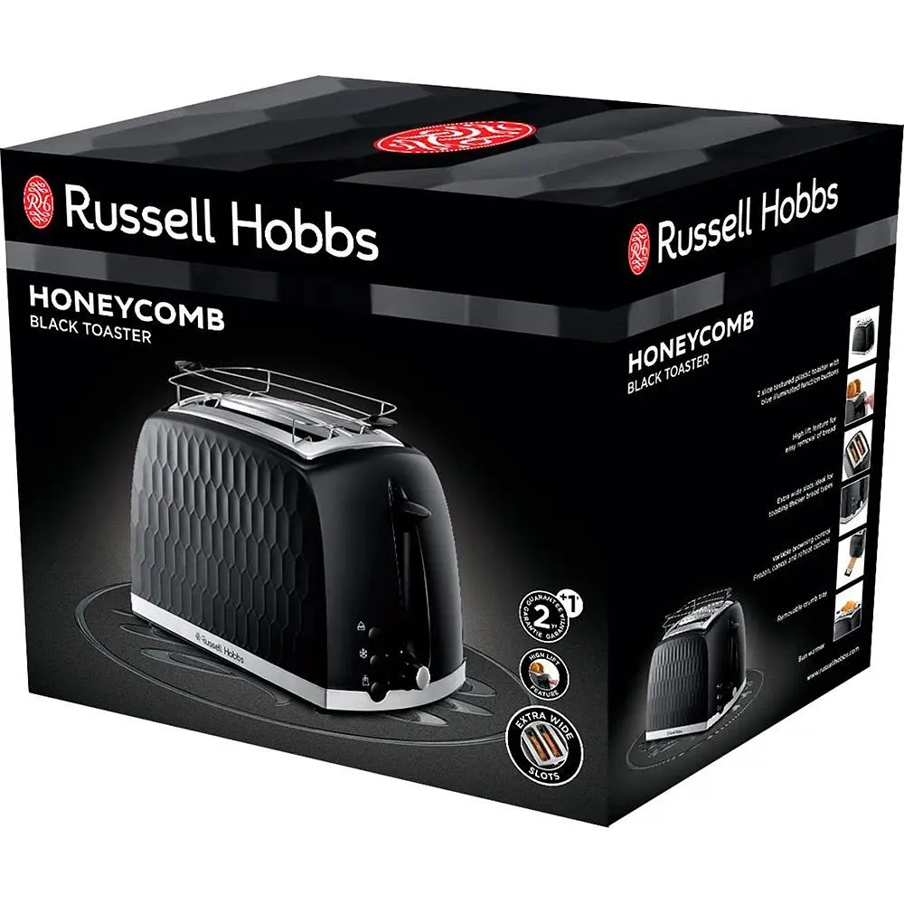 Тостер Russell Hobbs 26061-56 Honeycomb Black (23872034003) - фото 6