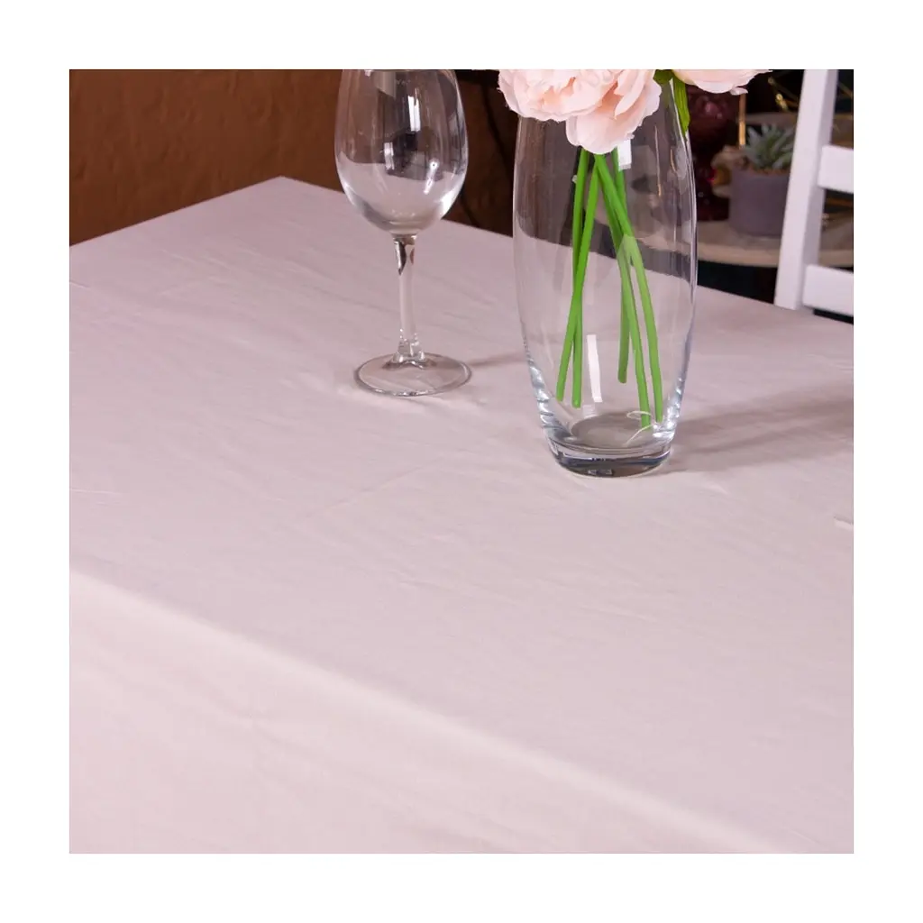 Скатертина MirSon Водонепроникна №403 Satin Waterproof Light Gray 140x260 см (2200006739517) - фото 3