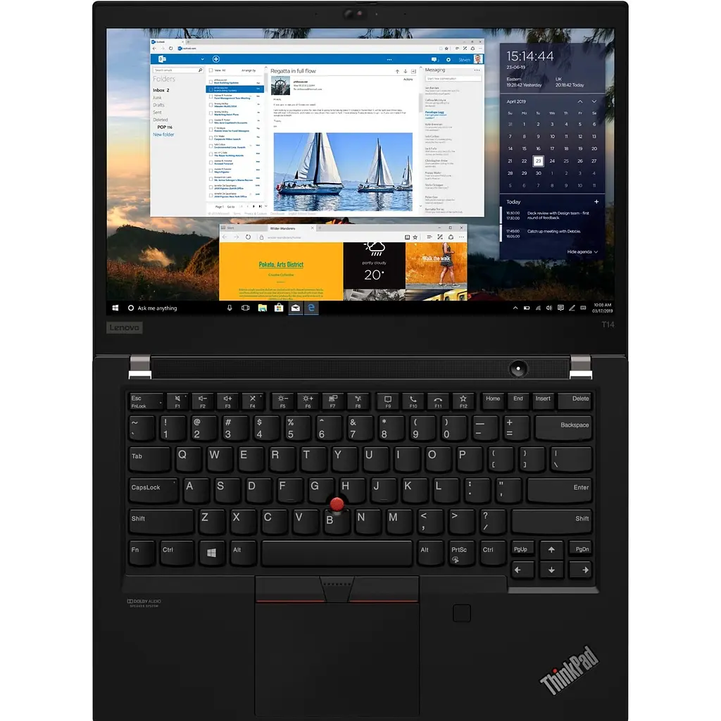 Ноутбук Lenovo ThinkPad T14 G1, IPS, i5-10310U 4-core, 16 GB DDR4, 1TB m2 PCIe, UHD, Windows 10 Pro - фото 7