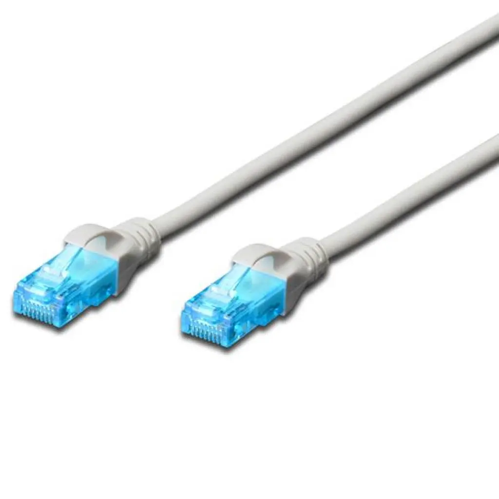 Патч-корд Digitus 1 м, Cat. 5e, UTP, AWG 26/7, сірий (DK-1511-010)