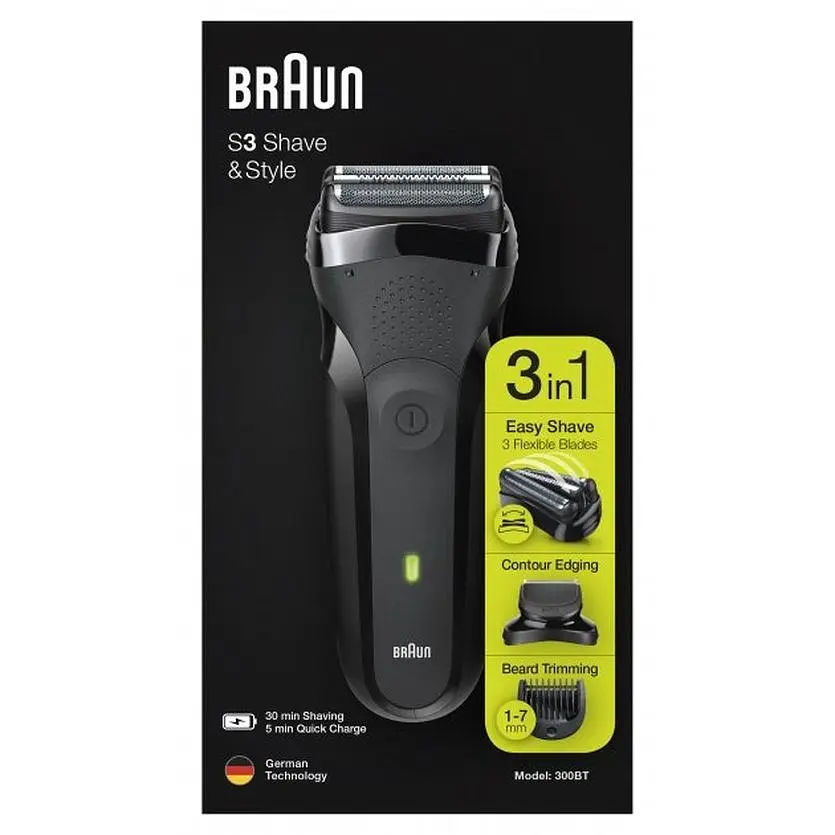 Электробритва Braun Series 3 300BT (Black) [70390] - фото 3