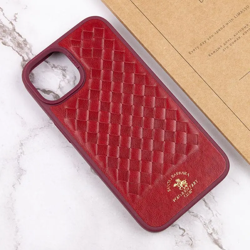 Шкіряний чохол Polo Santa Barbara для Apple iPhone 14 Plus (6.7) Red - фото 6