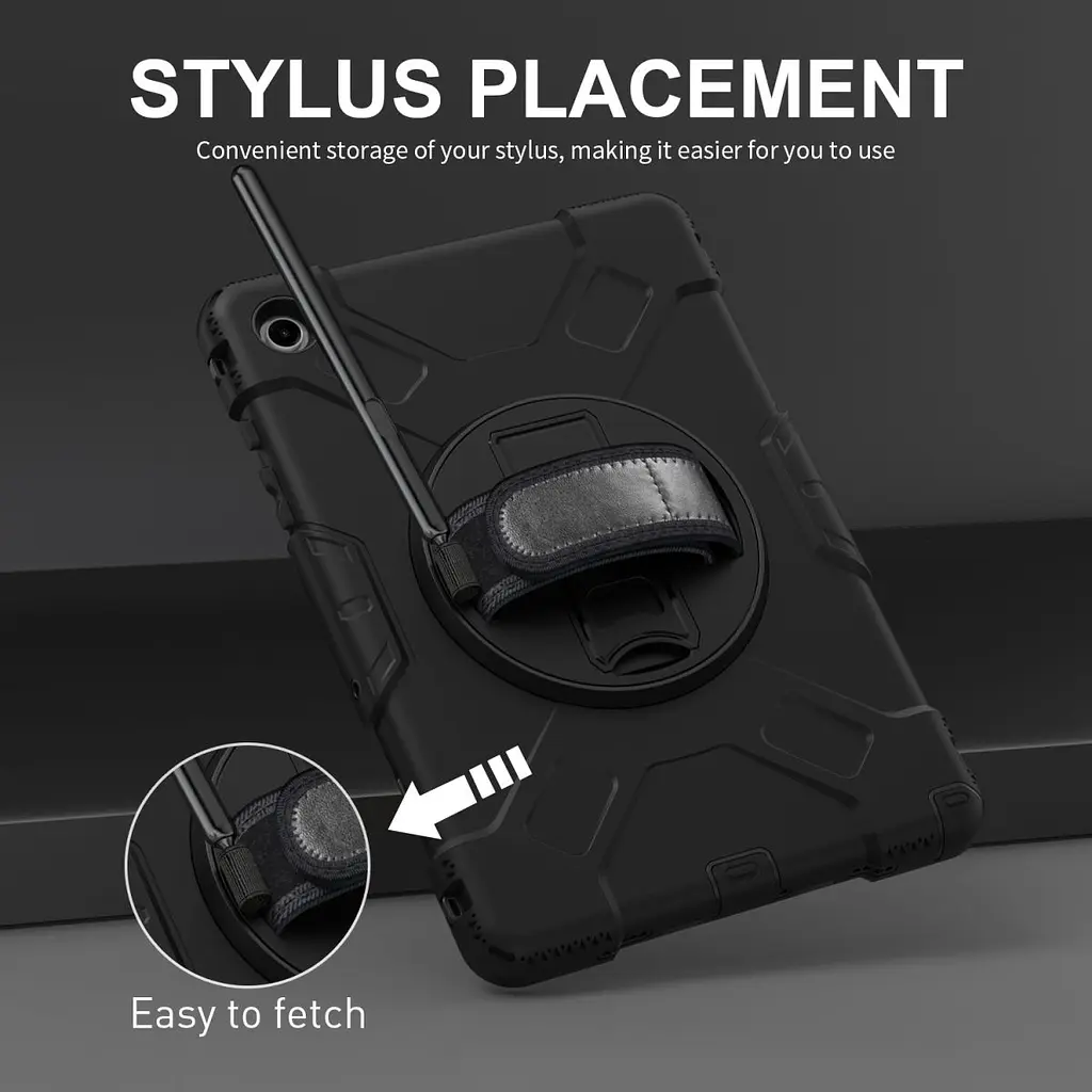 Чехол Rugged 3 Layers бронированный противоударный с защитой-360 Samsung Galaxy Tab A9+ Plus SM X210 X215 - фото 9