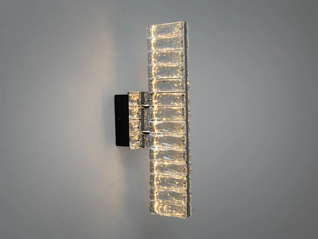 Бра настінне LED Diasha D88010/B-320CH кришталеве хром 8 Вт - фото 4