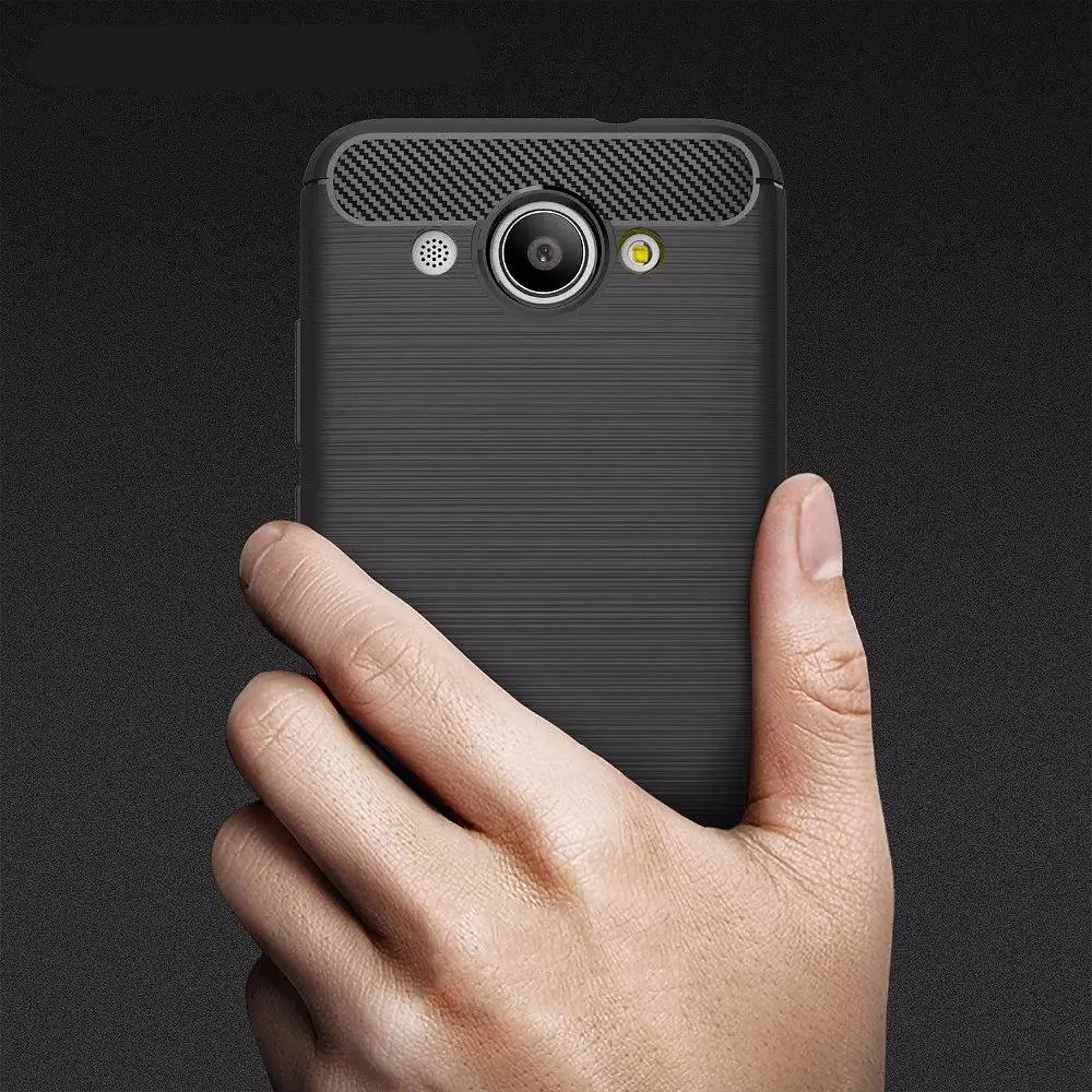 Чохол PRIMO Carbon Fiber Series для Huawei Y3 2017 Black - фото 2