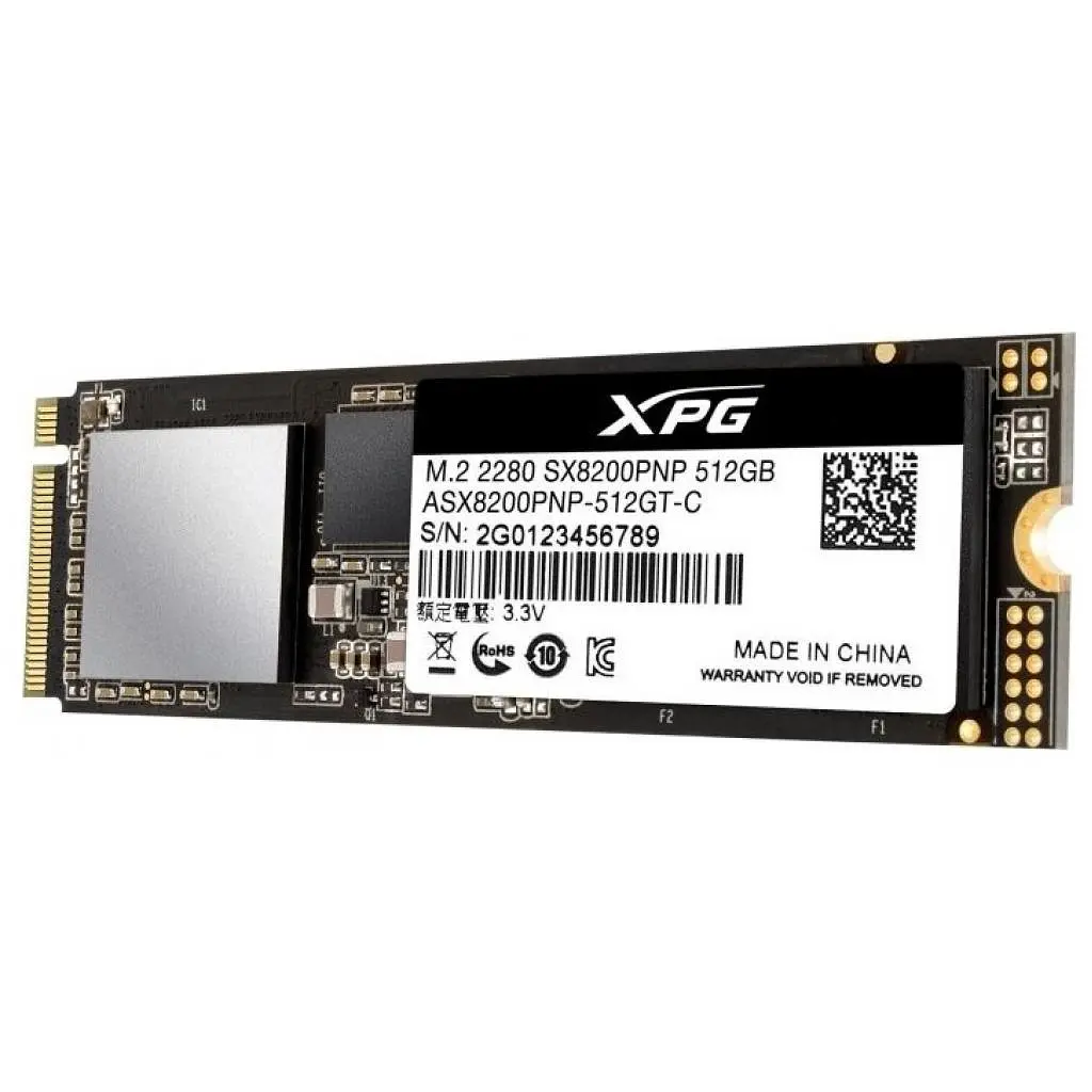 Накопичувач SSD M.2 2280 512GB ADATA (ASX8200PNP-512GT-C) - фото 2